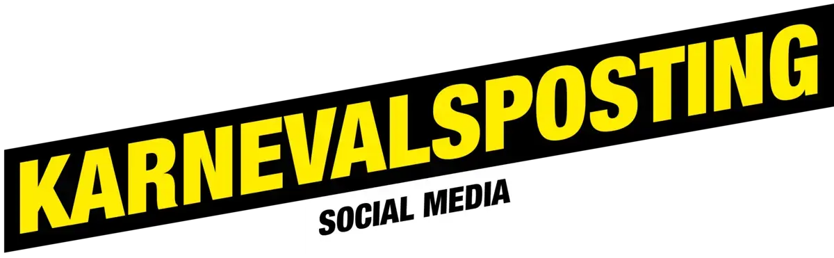Ein Banner. Der Text sagt &quot;KARNEVALSPOSTING&quot; und &quot;Social Media&quot;.
