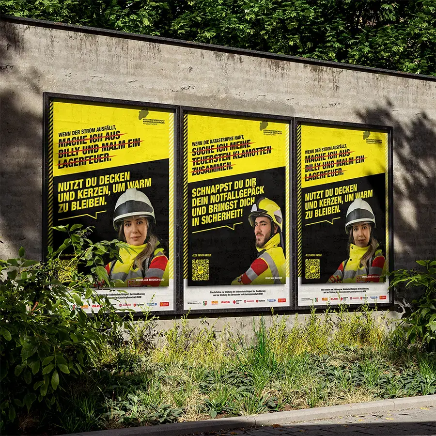 Das Bild zeigt die Plakatadaptionen der Befähigungsmotive.