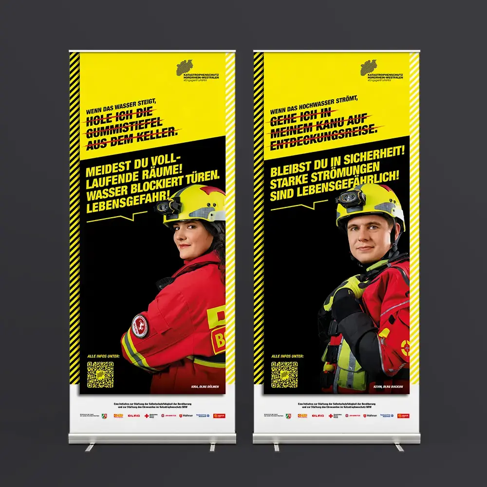 Das Bild zeigt die Roll-up-Versionen der Befähigungsmotive.