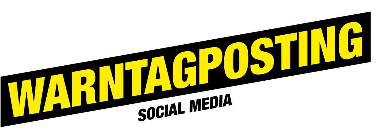 Warntagposting. Social Media.