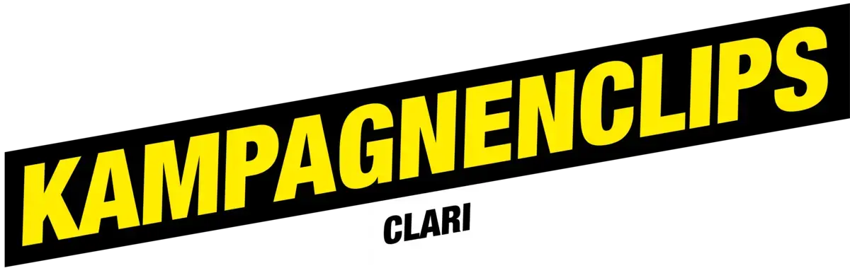 Ein Banner. Der Text sagt: &quot;Kampagnenclips, Clari&quot;