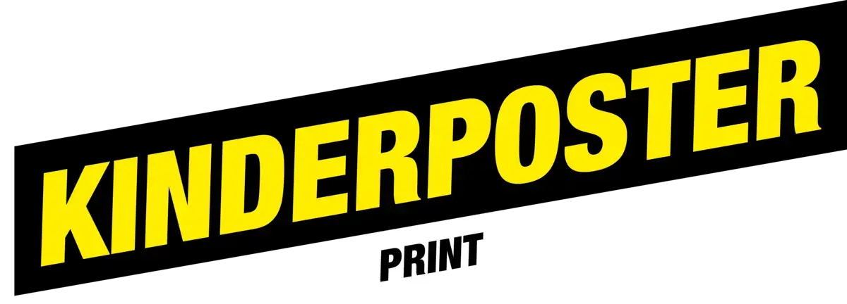 Ein Banner. &quot;Kinderposter. Print.&quot;